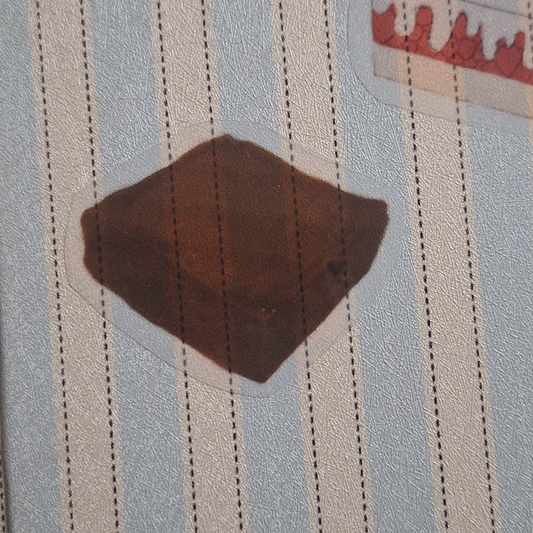 Classic Fudge Brownie Transparent Vinyl Sticker