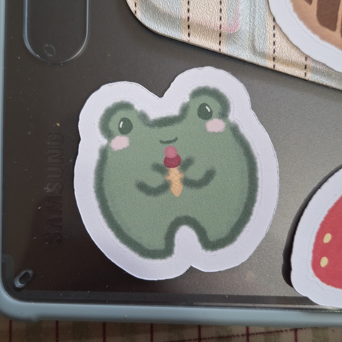 Summer Froggy Matte Paper Sticker