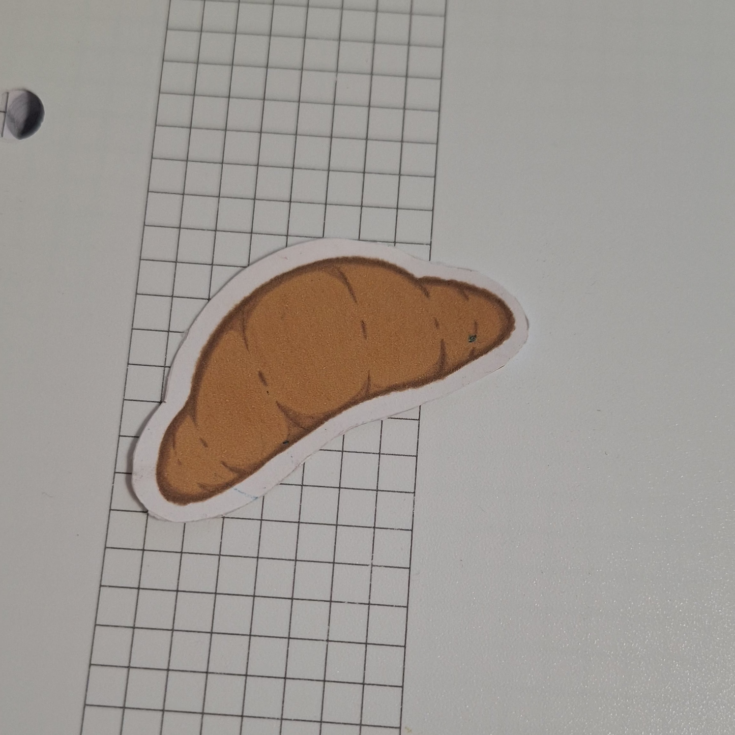 Croissant Matte Paper Sticker