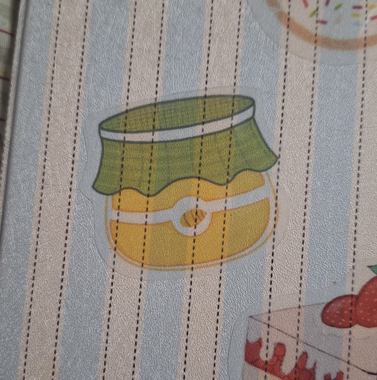 Clear Honey Jar Vinyl Sticker 🌿💛