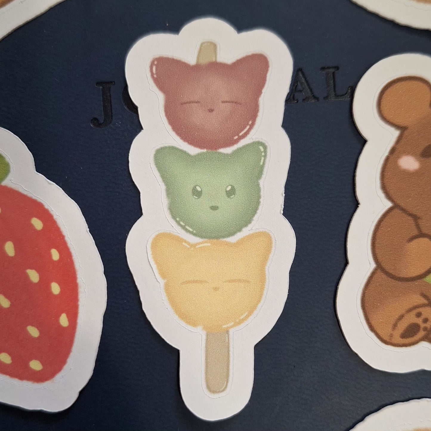 Meow-chi Skewer Matte Paper Sticker