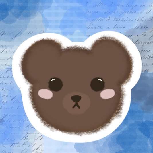 Chocolate Cookie Bear Sticker