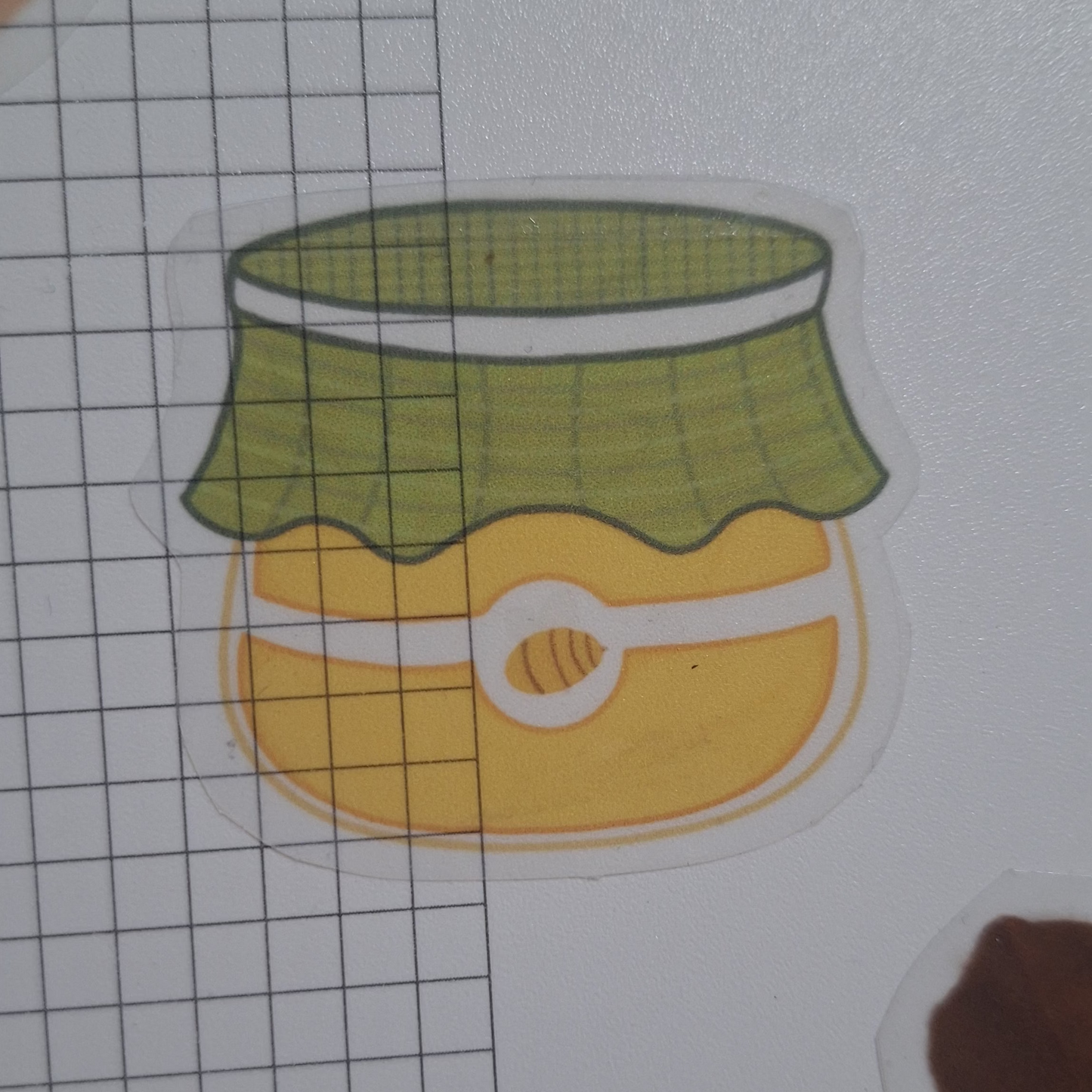 Clear Honey Jar Vinyl Sticker 🌿💛