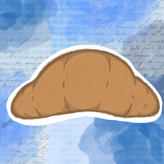 Clear Croissant Sticker